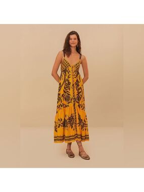 farm rio pink papaya salad maxi dress FARM Rio | Dresses | Farm Rio Pink Papaya Salad Maxi Dress Nwt